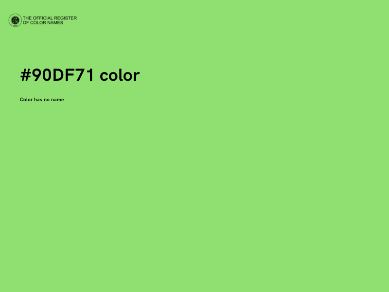 #90DF71 color image