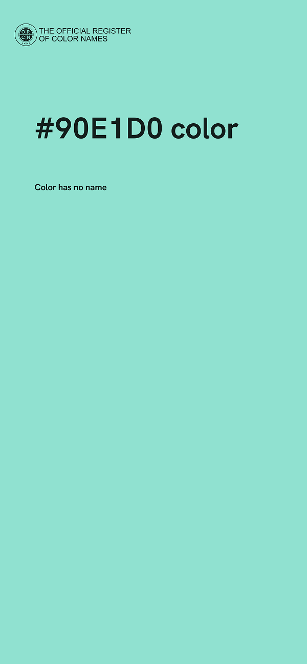 #90E1D0 color image
