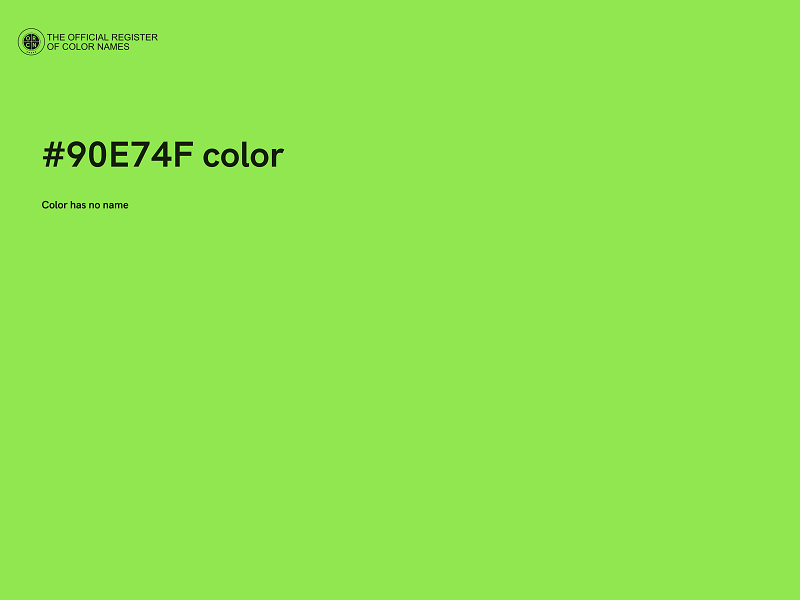 #90E74F color image
