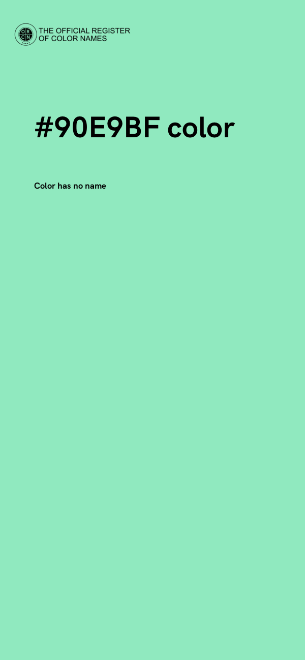 #90E9BF color image