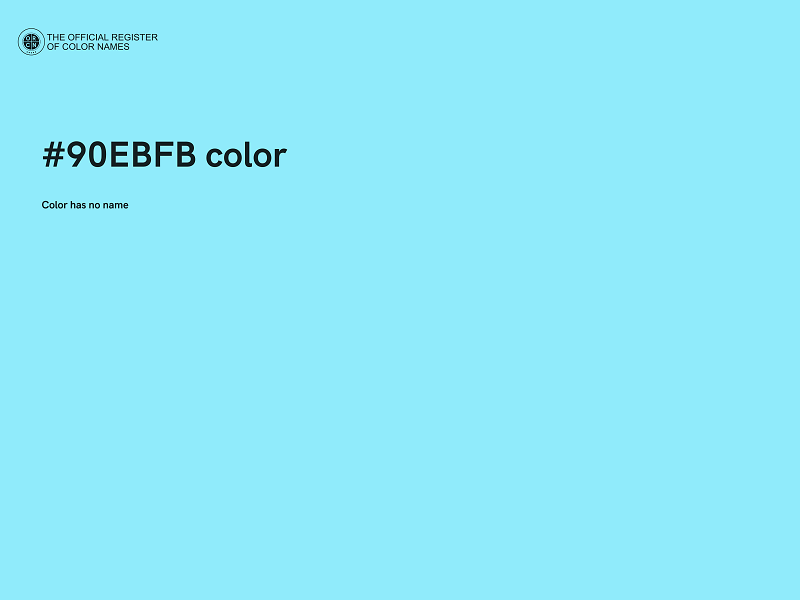 #90EBFB color image