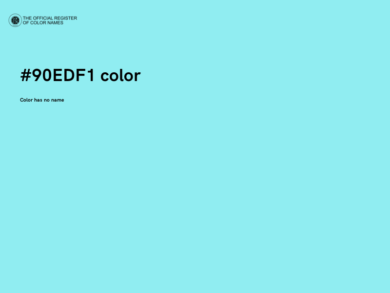 #90EDF1 color image