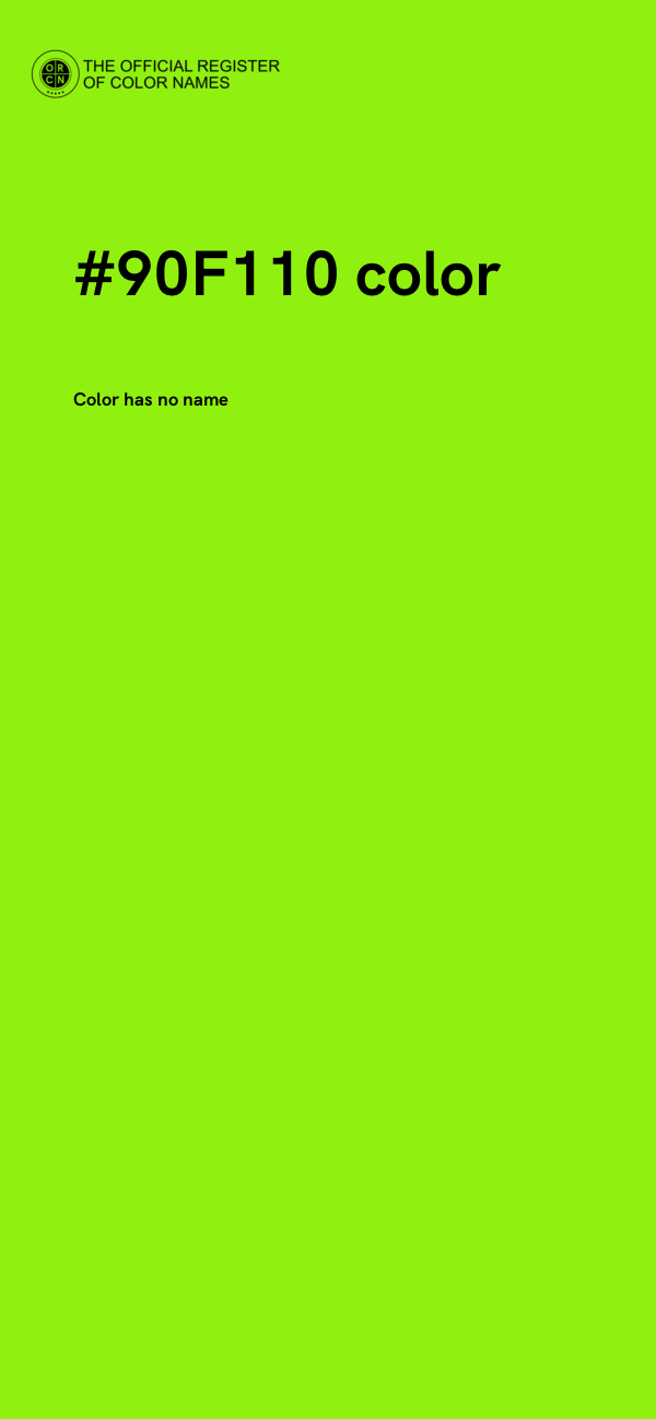 #90F110 color image