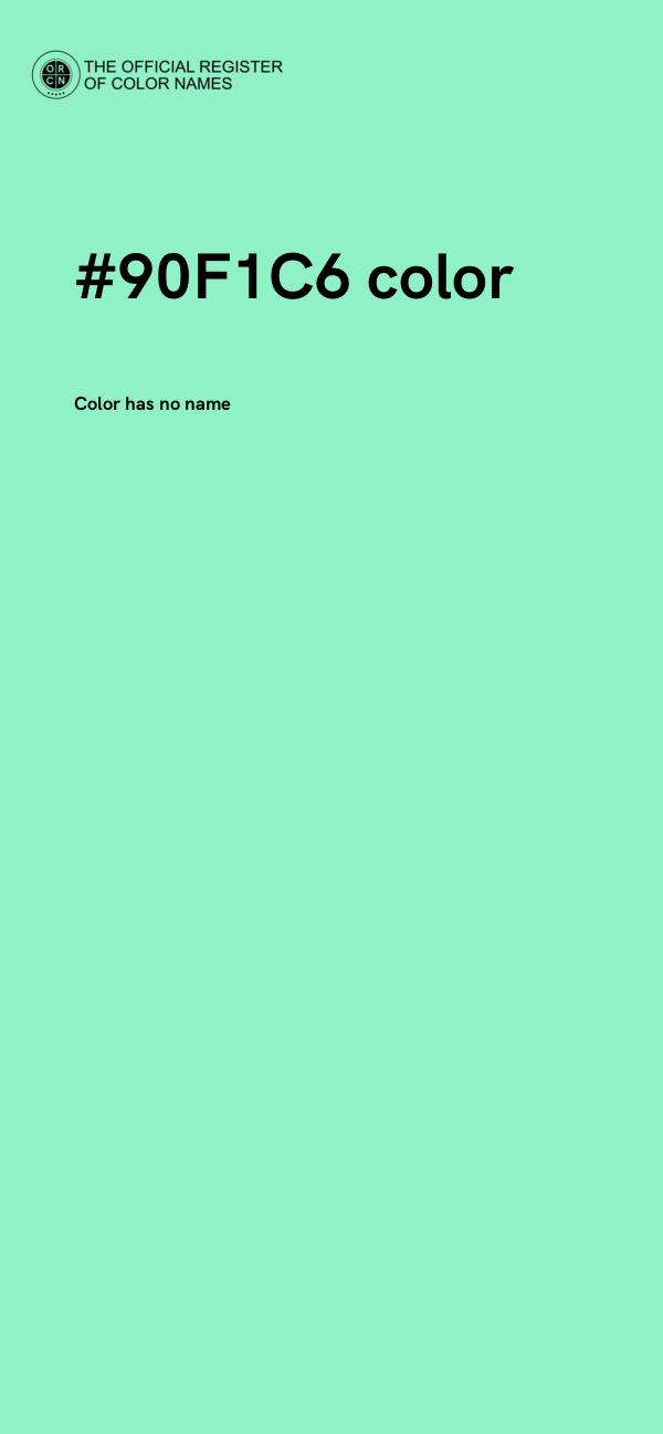 #90F1C6 color image