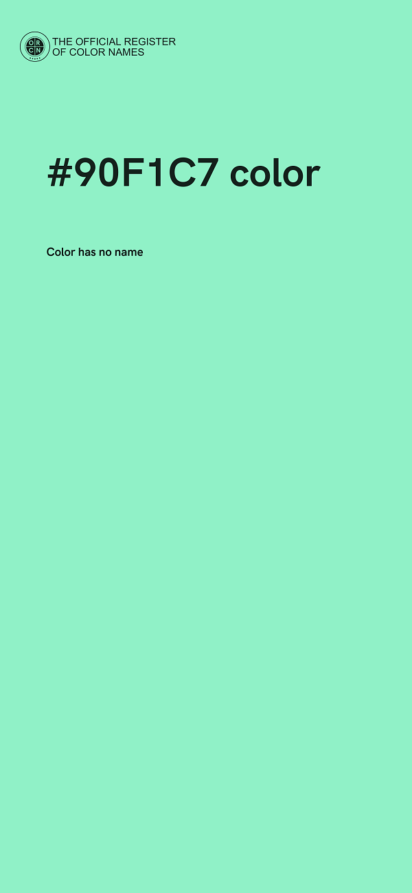 #90F1C7 color image