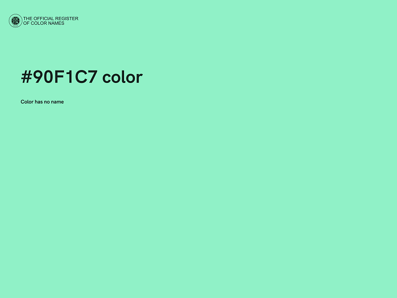 #90F1C7 color image