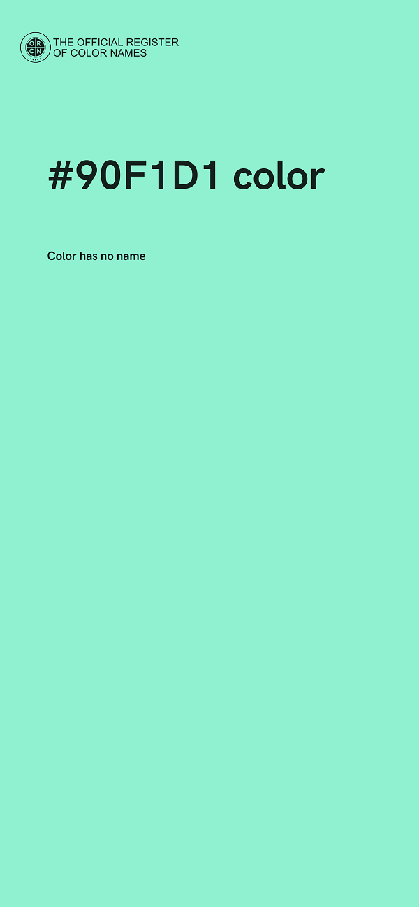 #90F1D1 color image