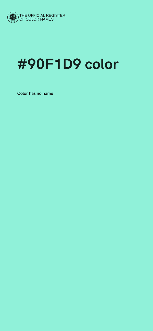 #90F1D9 color image