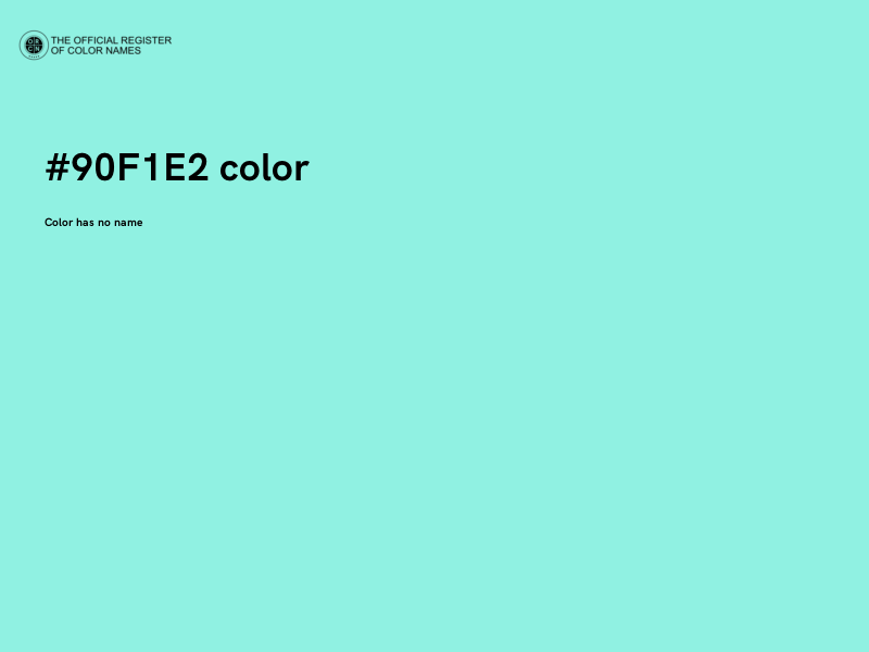 #90F1E2 color image