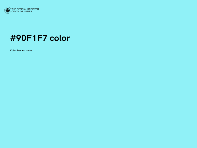 #90F1F7 color image