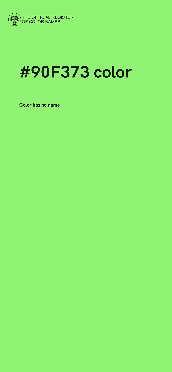 #90F373 color image