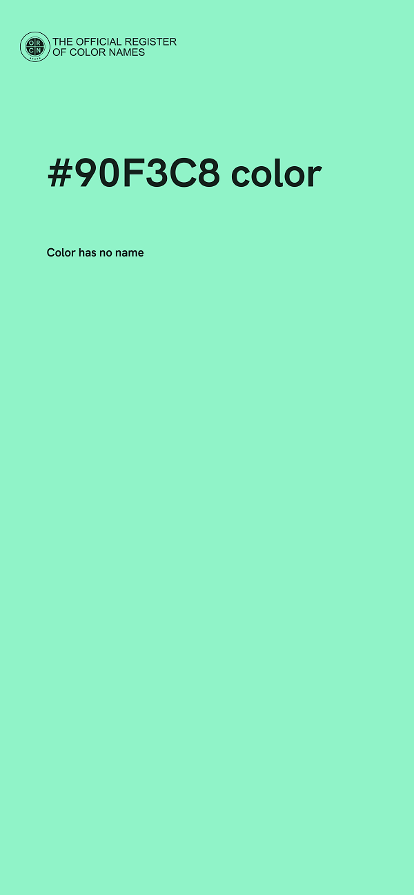 #90F3C8 color image