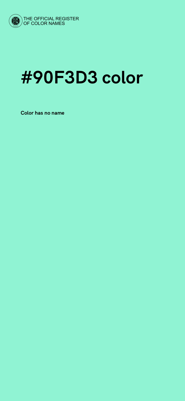 #90F3D3 color image