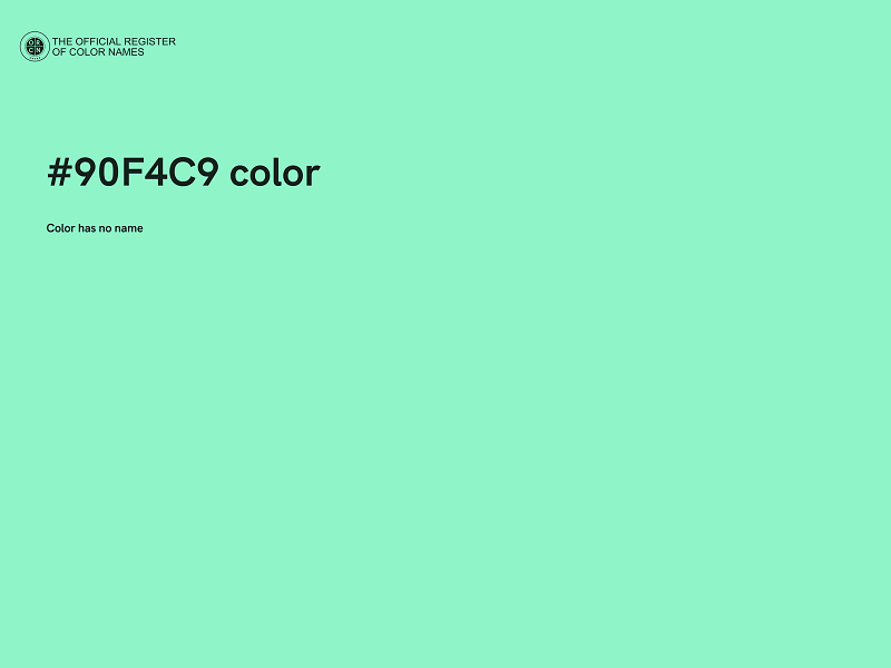 #90F4C9 color image