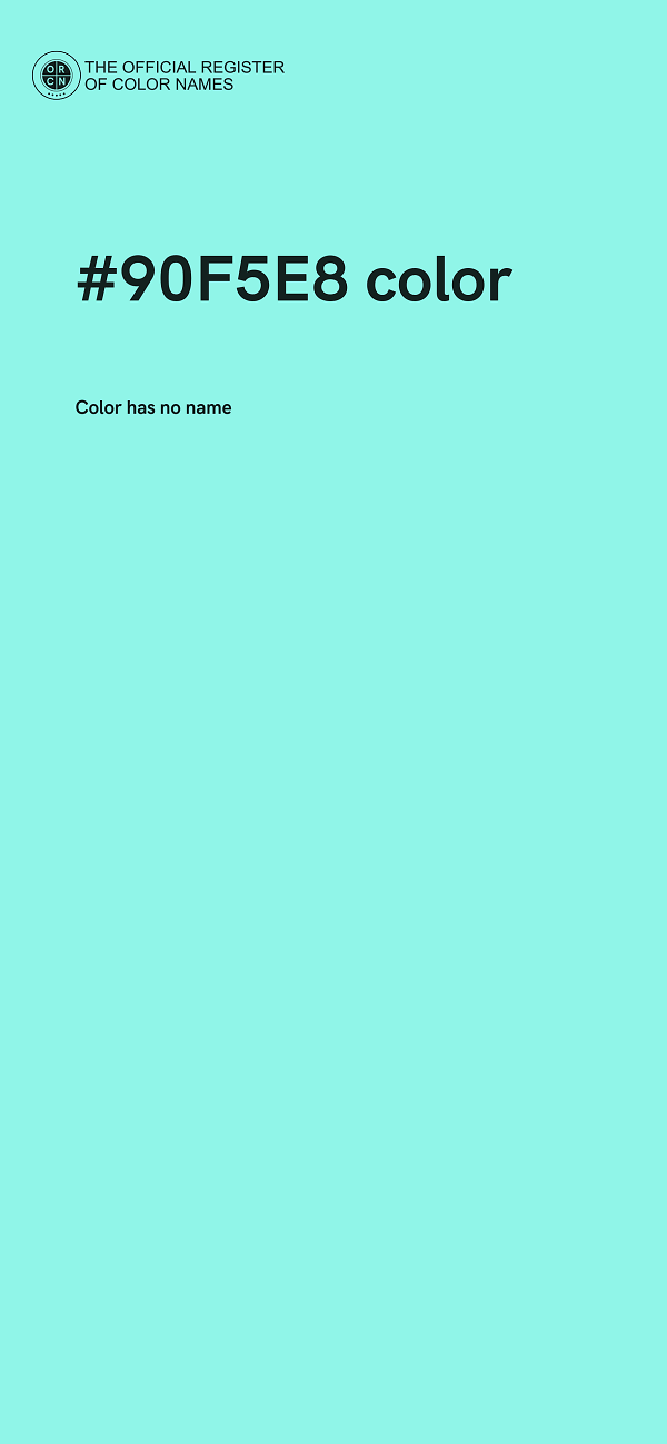 #90F5E8 color image