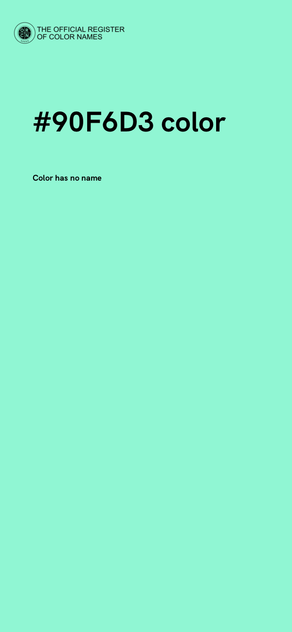 #90F6D3 color image