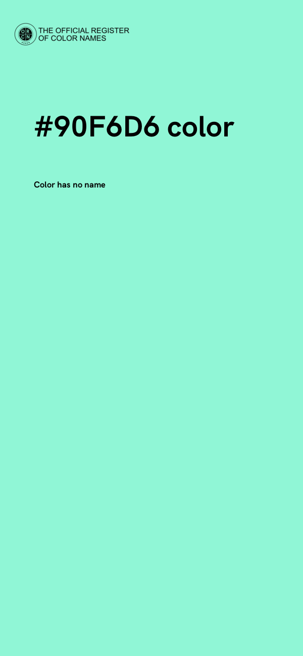 #90F6D6 color image