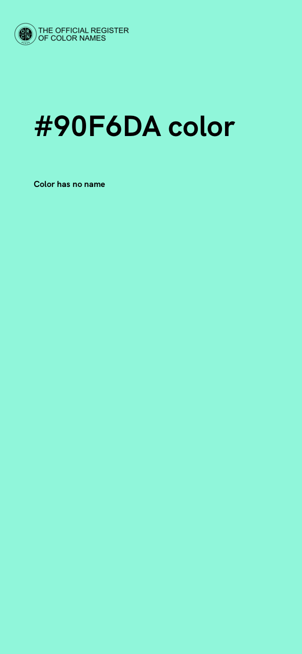 #90F6DA color image