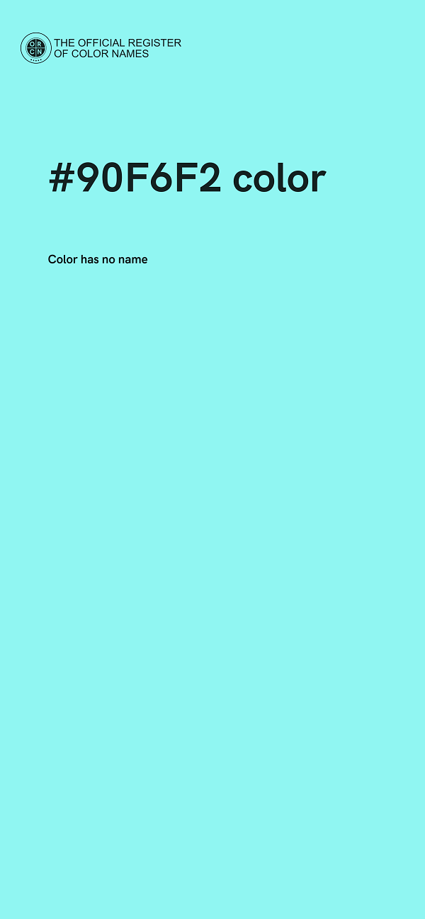#90F6F2 color image