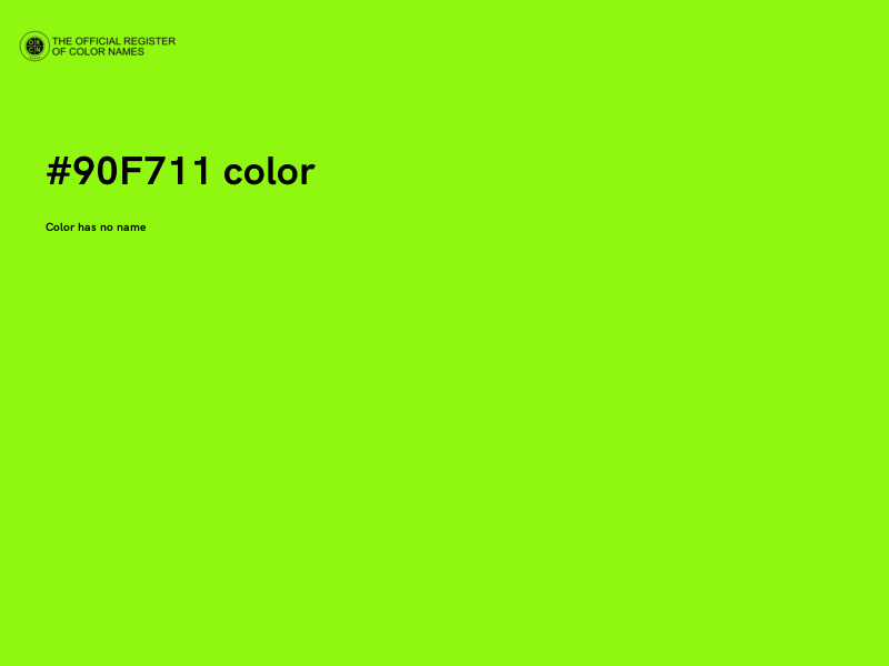 #90F711 color image