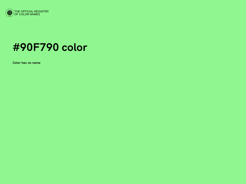 #90F790 color image