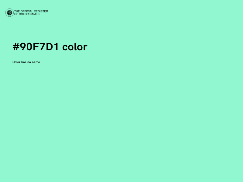 #90F7D1 color image