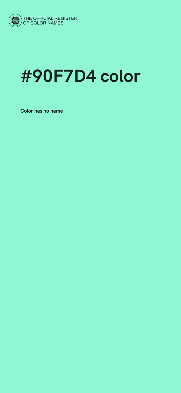 #90F7D4 color image