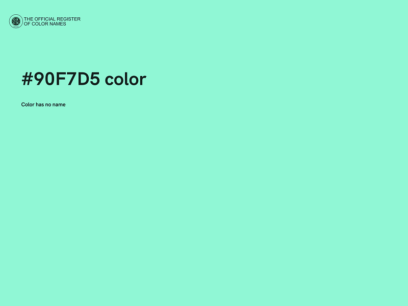 #90F7D5 color image