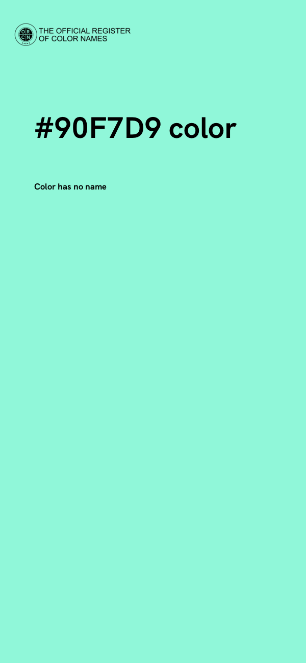 #90F7D9 color image
