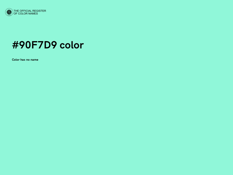 #90F7D9 color image