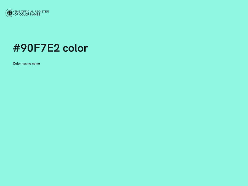#90F7E2 color image