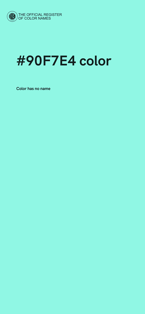 #90F7E4 color image