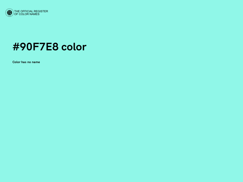 #90F7E8 color image