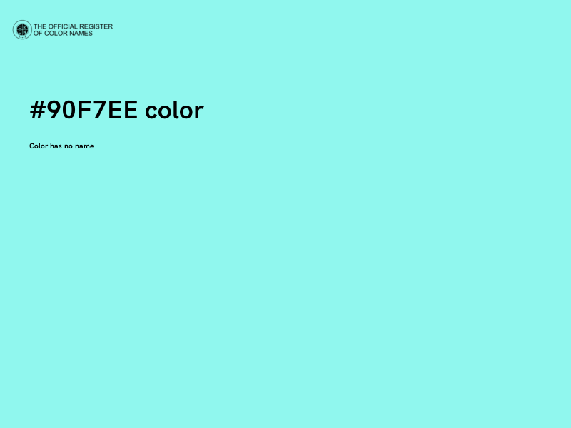 #90F7EE color image