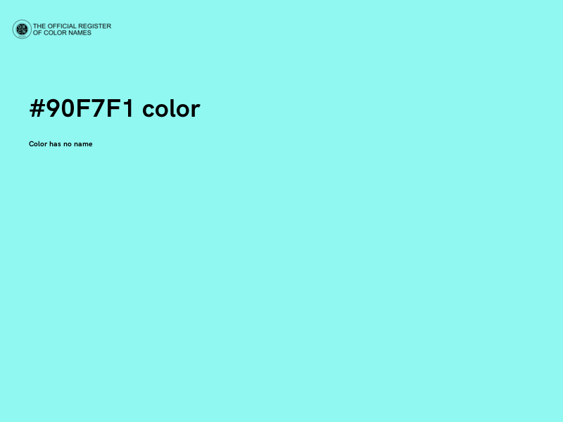 #90F7F1 color image