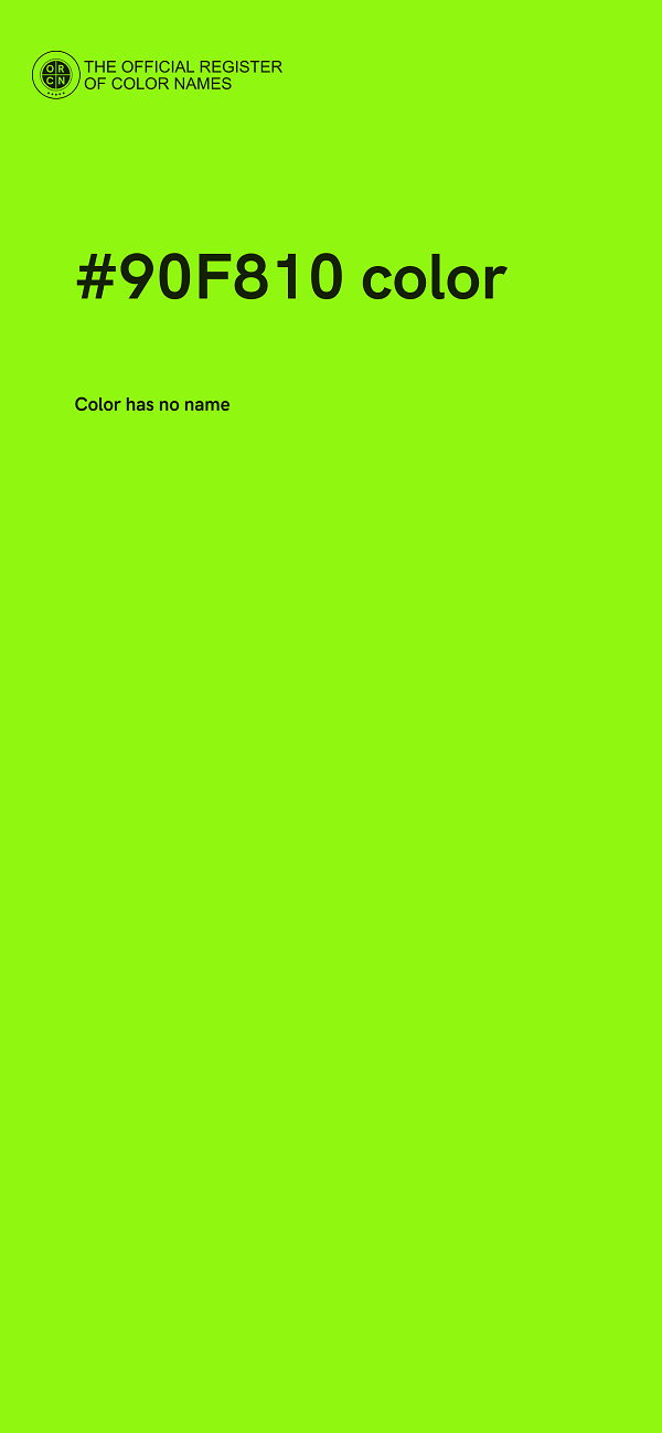#90F810 color image