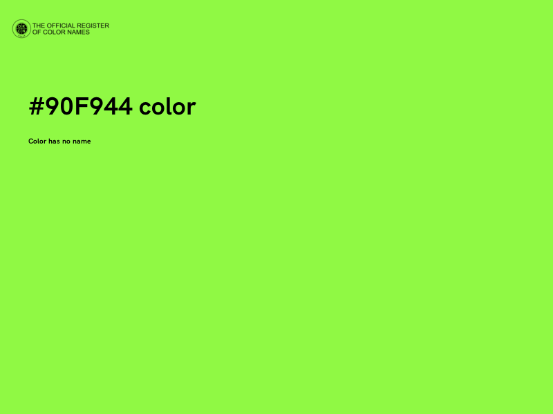 #90F944 color image