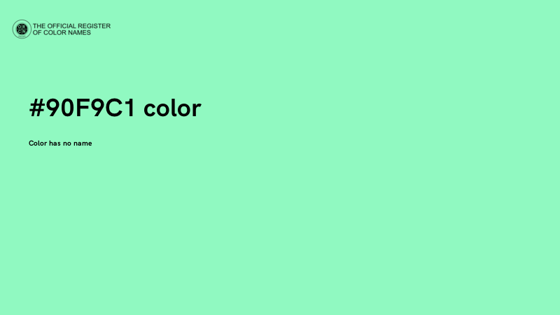 #90F9C1 color image