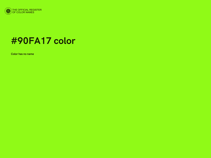 #90FA17 color image