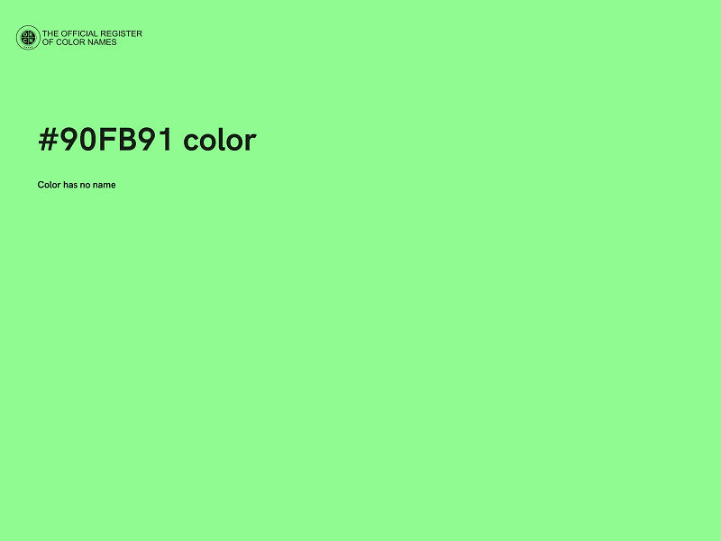 #90FB91 color image