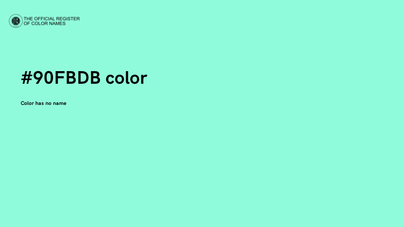 #90FBDB color image