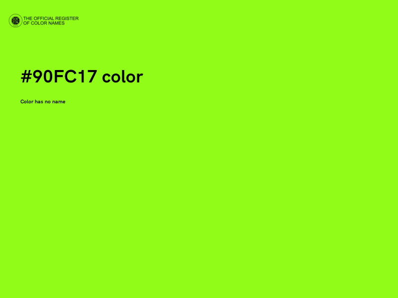 #90FC17 color image