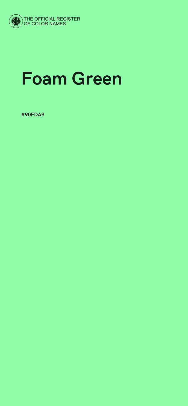 #90FDA9 - Foam Green color image