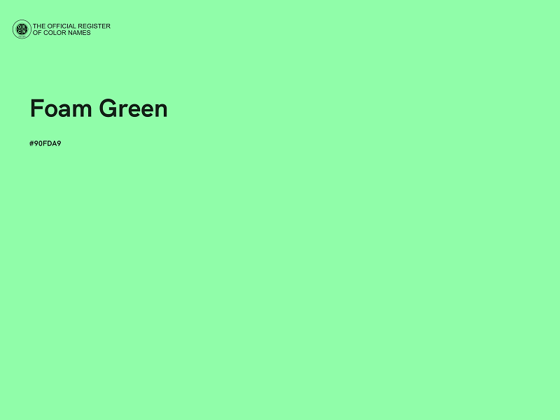 #90FDA9 - Foam Green color image