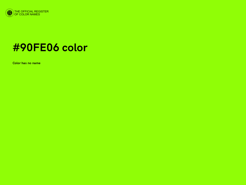 #90FE06 color image