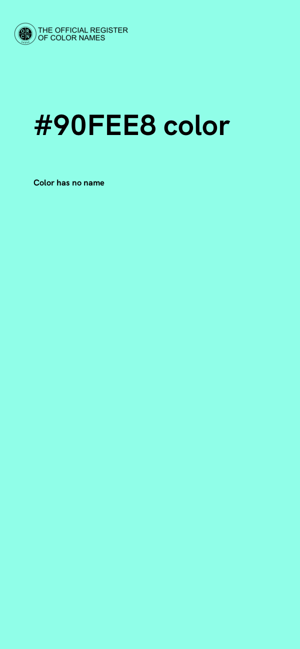 #90FEE8 color image