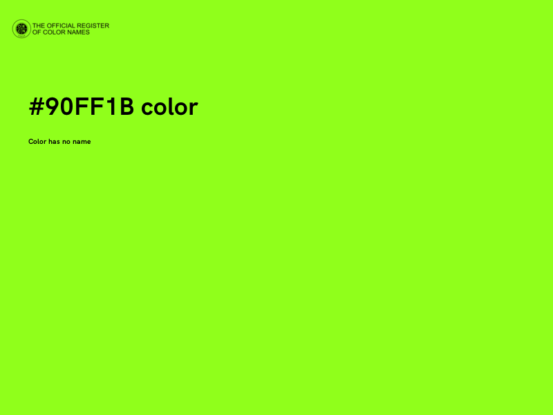 #90FF1B color image