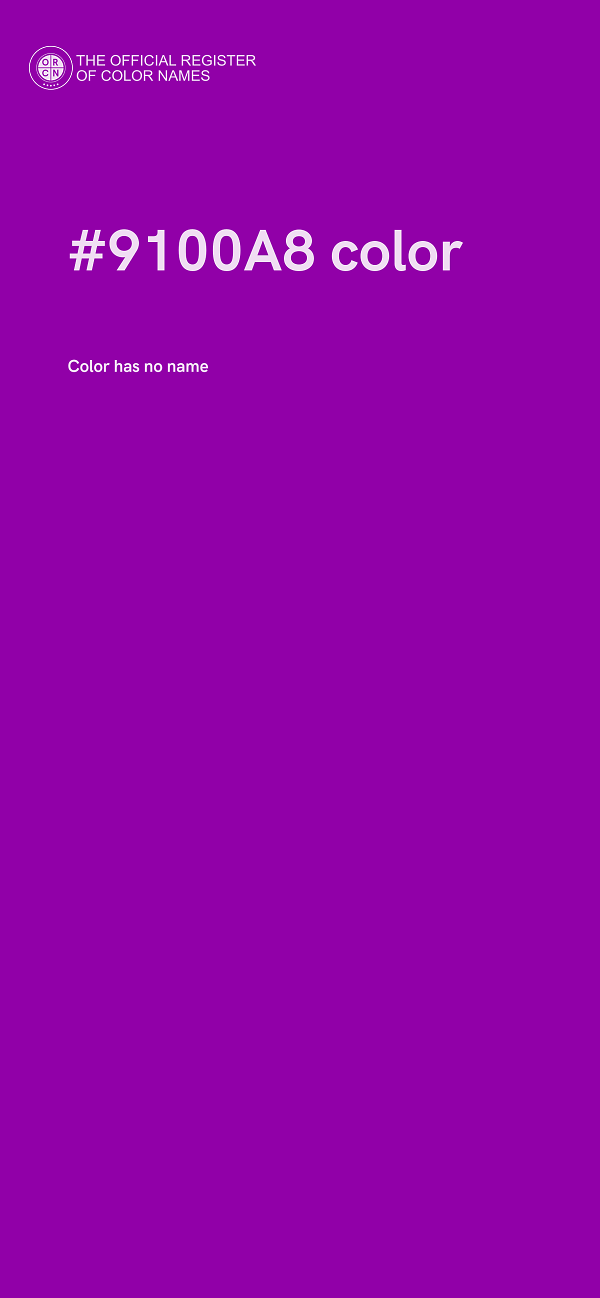 #9100A8 color image