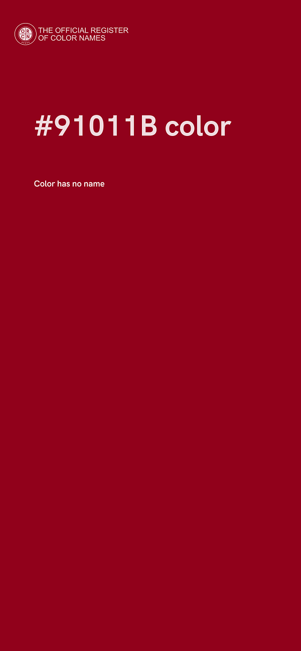 #91011B color image