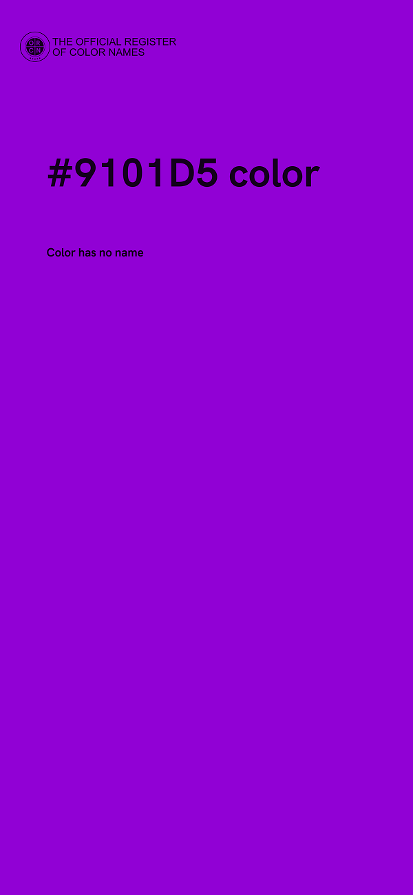 #9101D5 color image